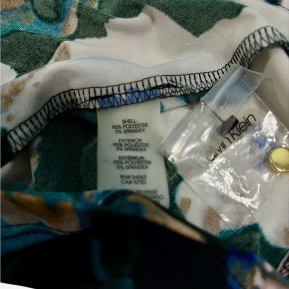 Calvin Klein Women's Floral Print Sleeveless Blouse L - Picture 9 of 10